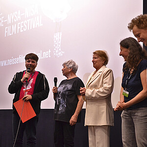 Film talk with Petra Zahradníčková & Patrick Weißig about "Hier bin ich zuhause - Tady jsem doma" ® Samuel Wagner