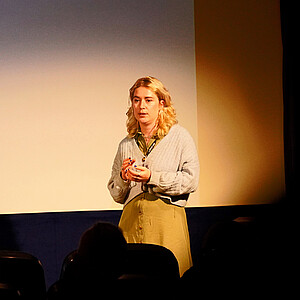 Film talk with Hanna Hocker about "Echoes from Borderland" ® Karin E. Lason