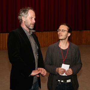 Filmgespräch mit Jan Prusinovsky (li). Er schuf den Spielfilm "Kobras und Nattern".                                                                   7 Fotos: Jörg Rosemann